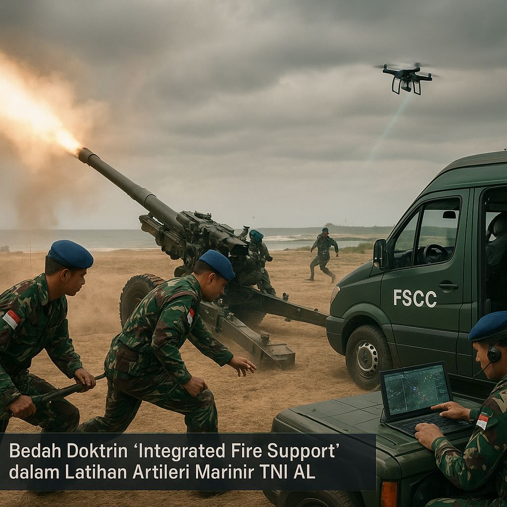 Bedah Doktrin 'Integrated Fire Support' dalam Latihan Artileri Marinir TNI AL