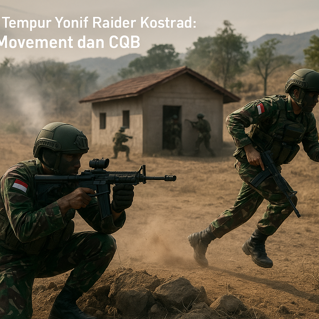 Latihan Tempur Yonif Raider Kostrad Puncak Dengan Manuver Fire & Movement dan Pertempuran Jarak Dekat