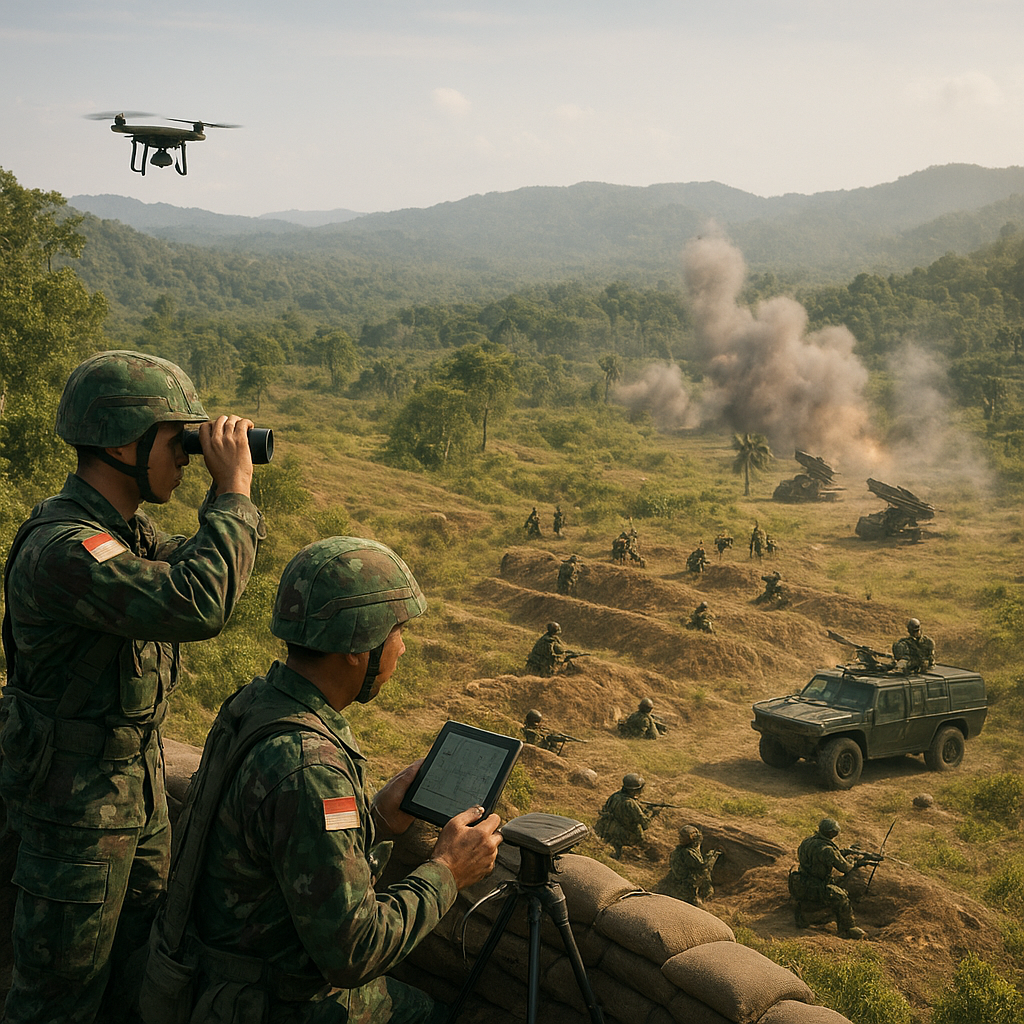 Latihan Tempur Gabungan TNI: Penerapan Doktrin Pertahanan Berlapis di Perbatasan