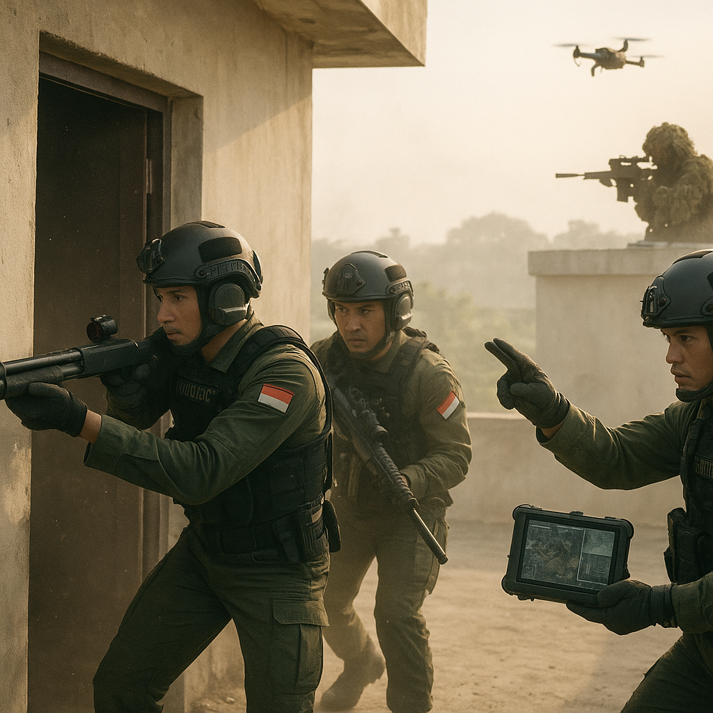Kopassus Latih 'Hostage Rescue' dengan Teknik Breaching dan Room Clearing Terstruktur