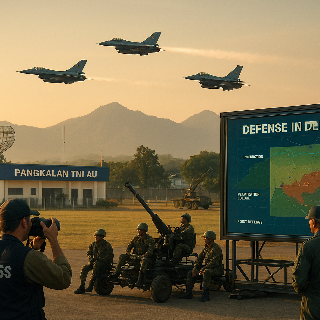 Penerapan Doktrin 'Defense in Depth' pada Simulasi Penangkalan Serangan Udara di Pangkalan TNI AU