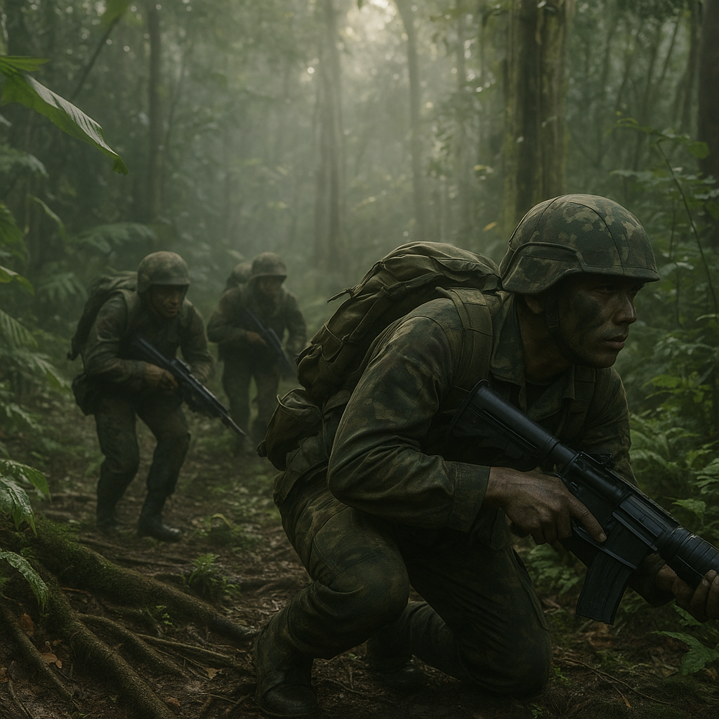 Latihan Tempur Hutan oleh Kopassus dengan Teknik Silent Movement dan Ambush