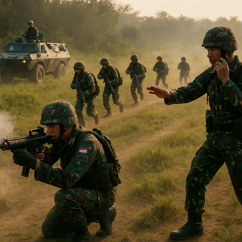 TNI AD Latihan Serangan Lintas Batas dengan Metode Cross-Flow Assault, Bedah Formasi Squad