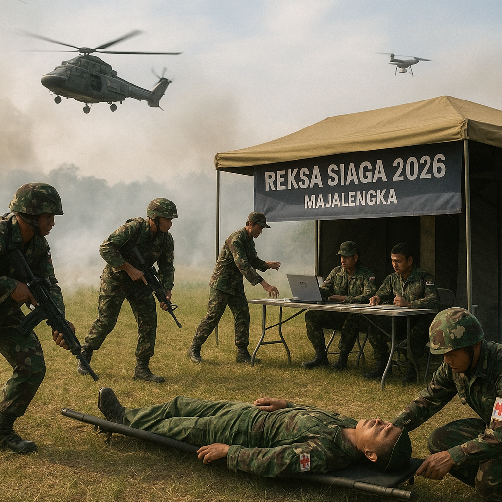 TNI AU uji respons bencana melalui latihan Reksa Siaga di Majalengka