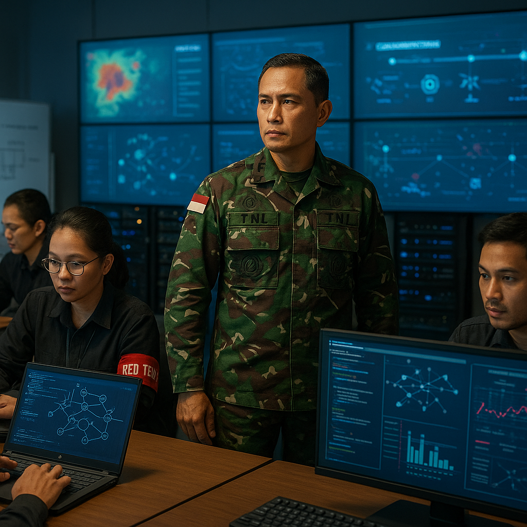 Simulasi Cyber Defense TNI: Red Team vs Blue Team dalam Skenario Serangan Jaringan Komando