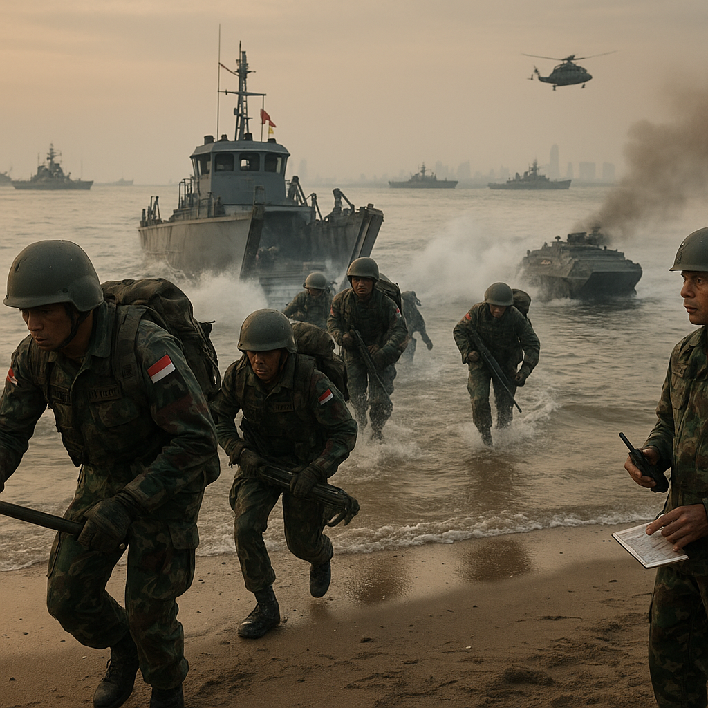 Evaluasi Doktrin Tempur Marinir dalam Latihan Amphibious Assault di Teluk Jakarta