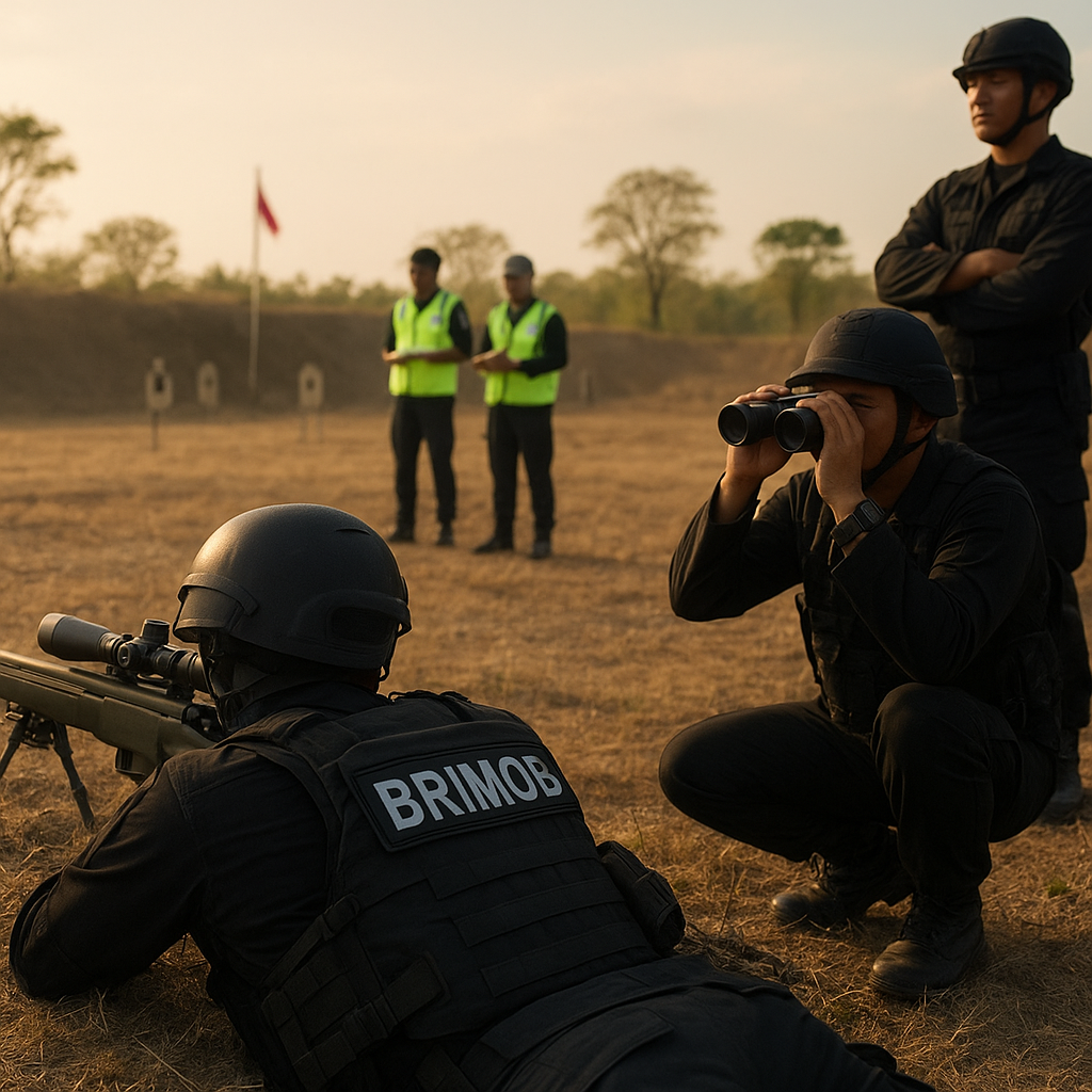 Bedah Teknik Sniping dalam Latihan Menembak Korps Brimob di Puslatpur Maros