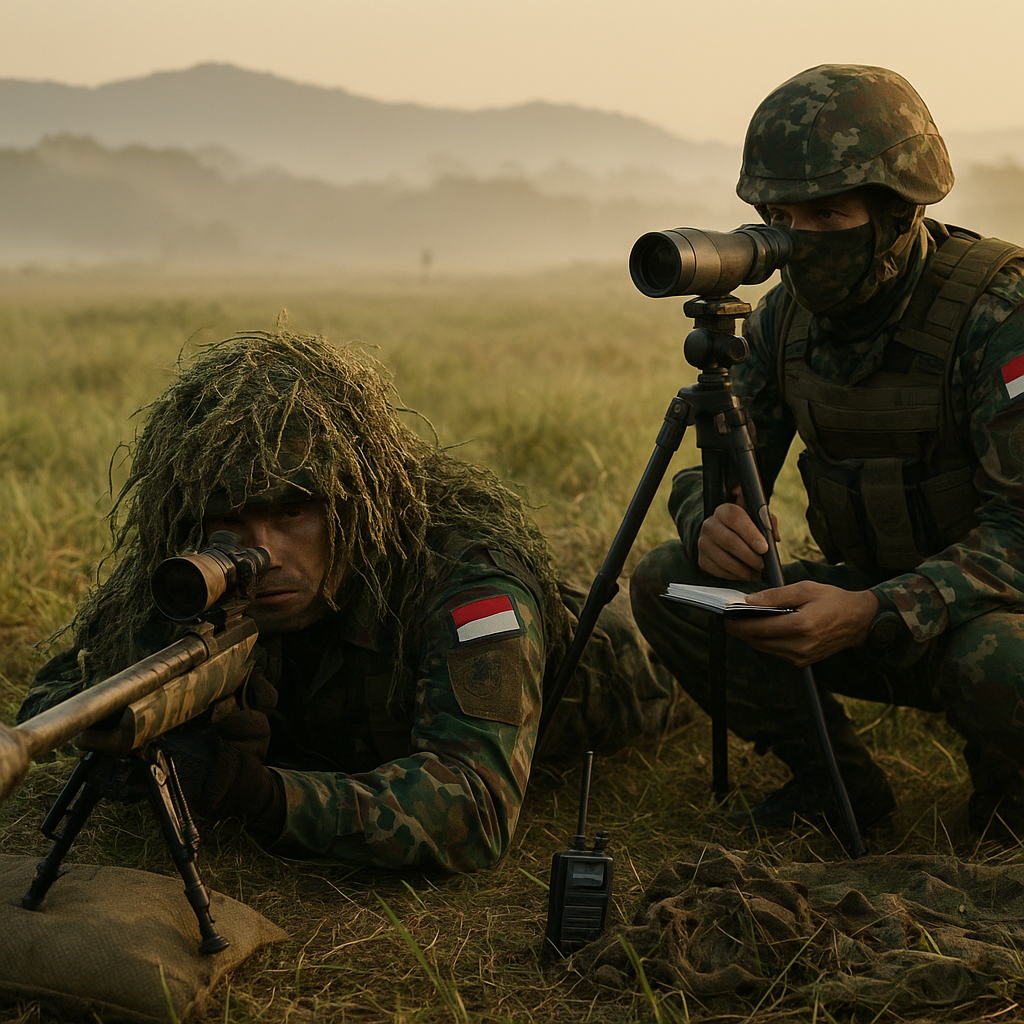 Pelatihan Sniper TNI AD Angkatan 2026: Teknik Concealment, Stalking, dan Engagement Jarak Ekstrem hingga 1500 Meter