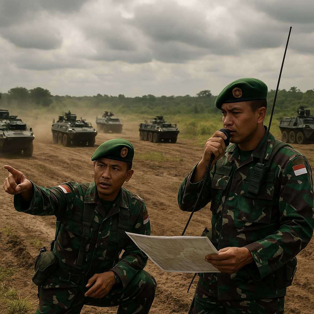 Evaluasi Latihan Komando Tempur Batalyon Mekanis Yonif 113: Penerapan Formasi 'Wedge' dan 'Coil' dalam Manuver Off-Road