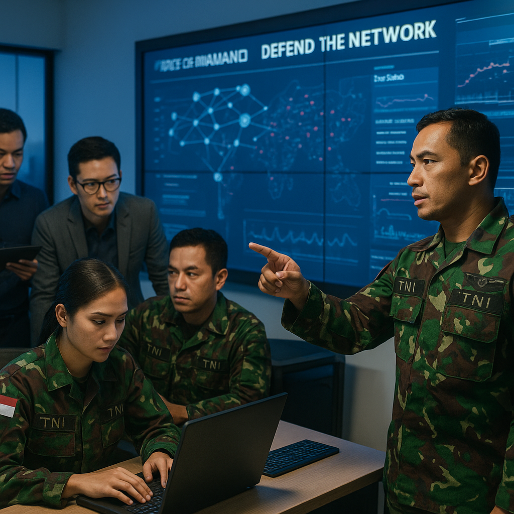 Simulasi Cyber Defense TNI: Skenario 'Defend The Network' dalam Latihan Komando Siber 2026