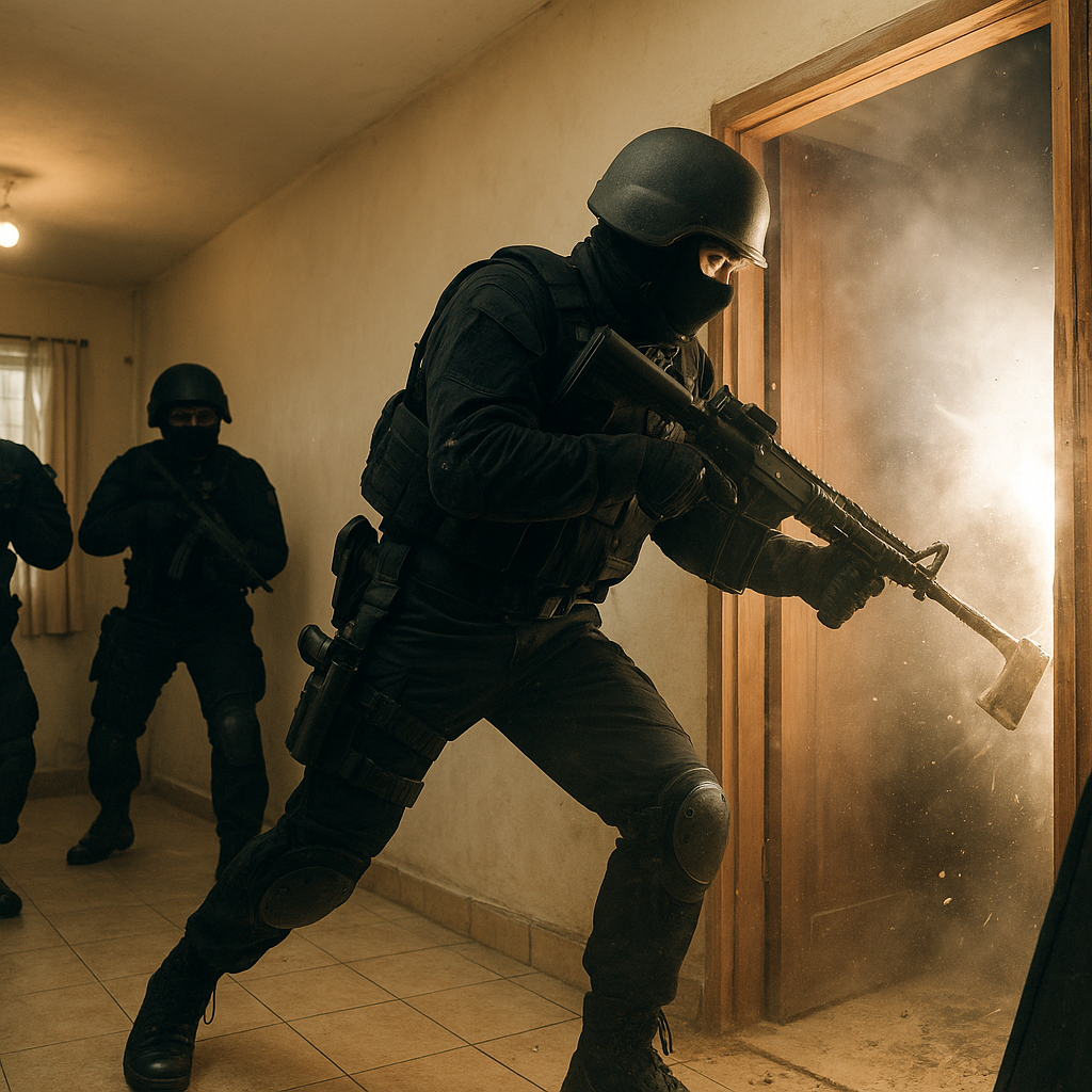 Teknik Breaching dan Clearing Room dalam Operasi CQB oleh Satuan Kopassus
