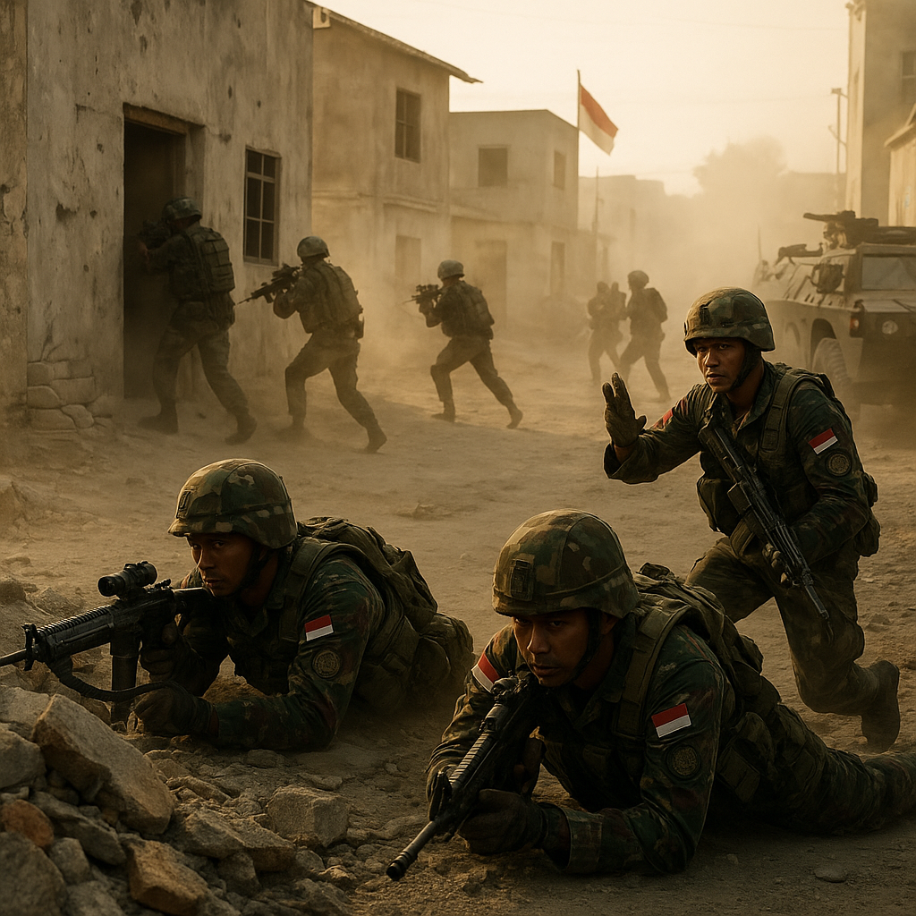 Pusdiklat Pussenif TNI AD Gelar Simulasi Urban Warfare di Combat Training Center 'Baturaja'