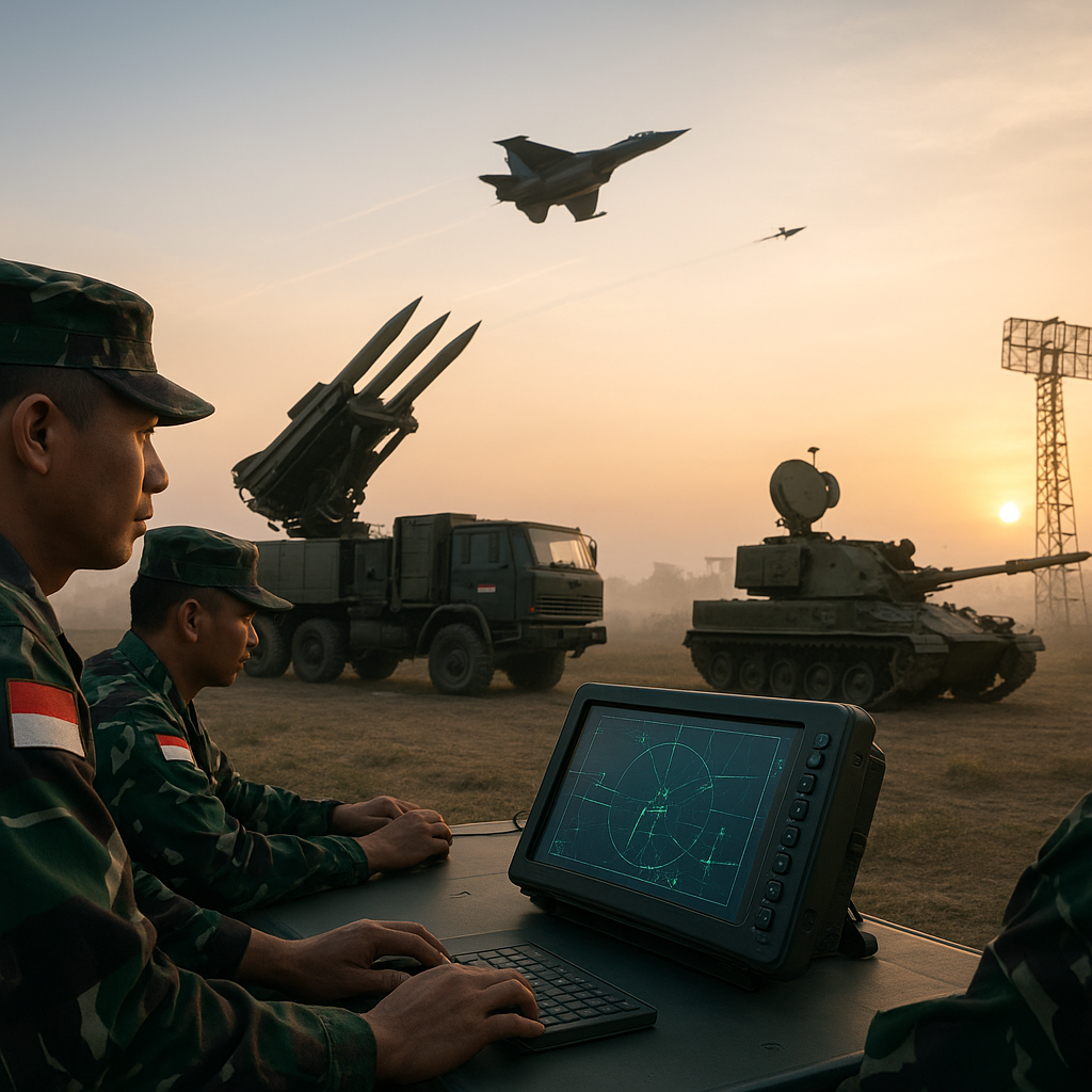 Simulasi Pertahanan Udara oleh Kohanudnas dengan Skema Layered Defense