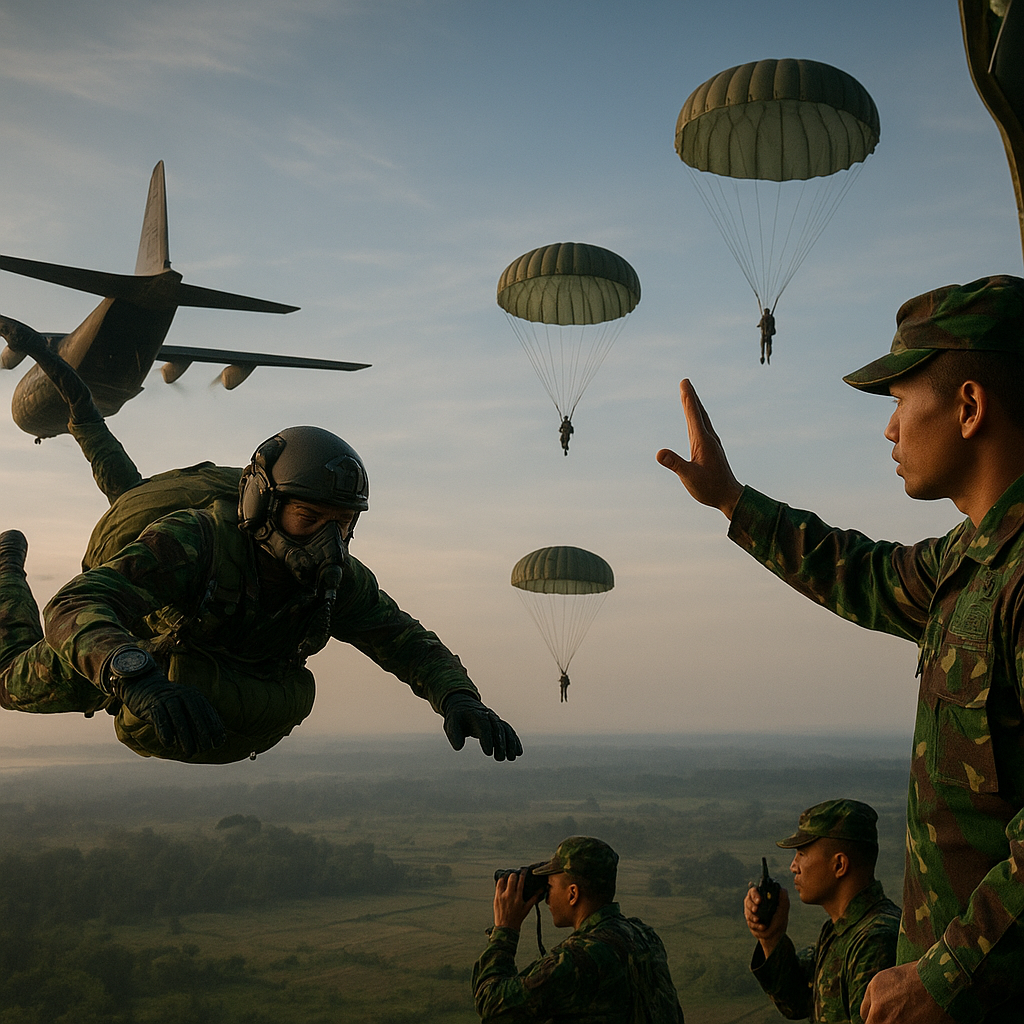 Pusdikpassus Latih Teknik HALO/HAHO dalam Latihan Jumpmaster