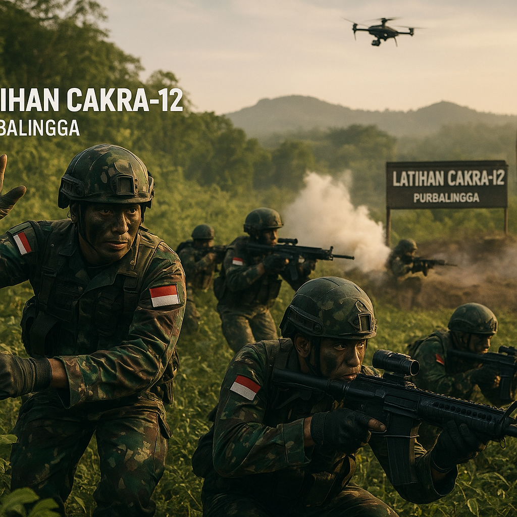 Bedah Taktik: Manuver 'Flanking Hook' Pasukan Khusus dalam Latihan Cakra-12 di Purbalingga