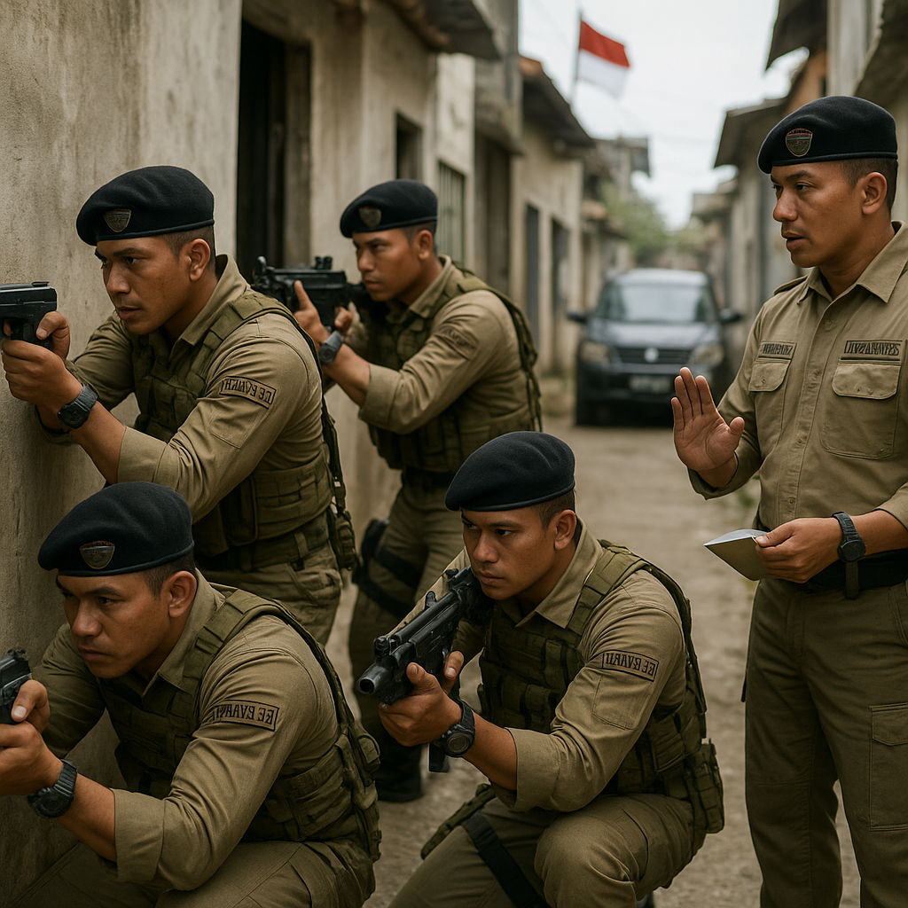 Bedah Taktik Urban Combat oleh Satuan Bravo 90 Kopassus di Cikeas