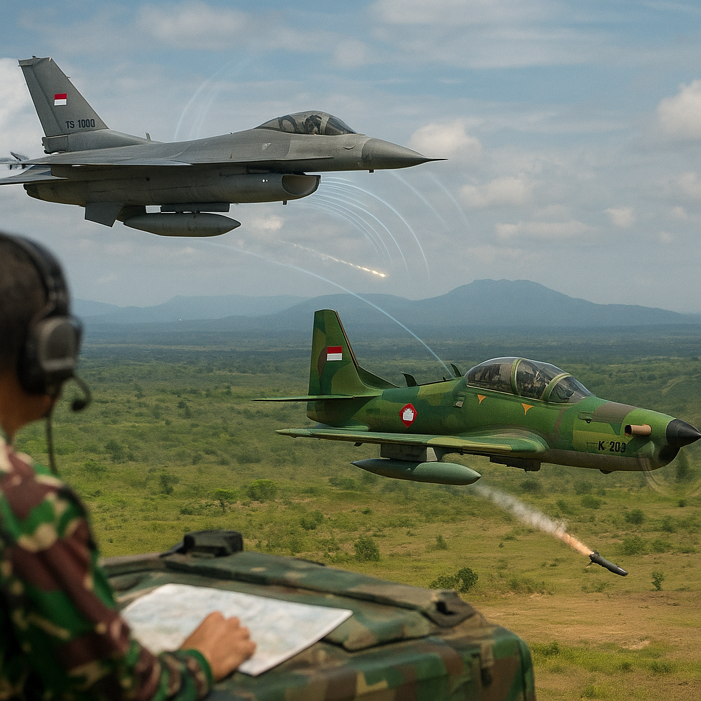 Pusat Penerbangan TNI AU Bedah Taktik Air-to-Ground: Profil Misi Serang Harimau dengan Pesawat F-16 dan A-29 Super Tucano