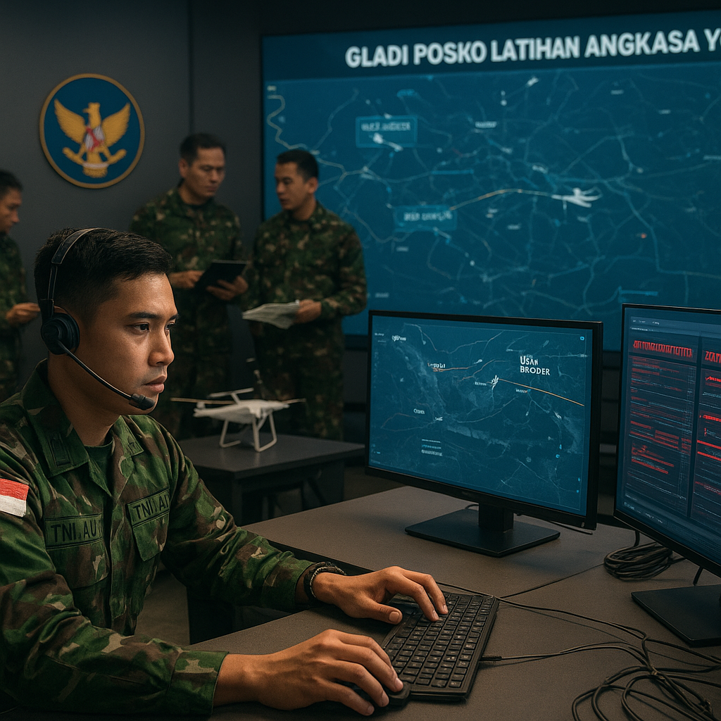 Gladi Posko Latihan Angkasa Yudha 2026: Integrasi UAV dan Simulasi Ancaman Siber TNI AU