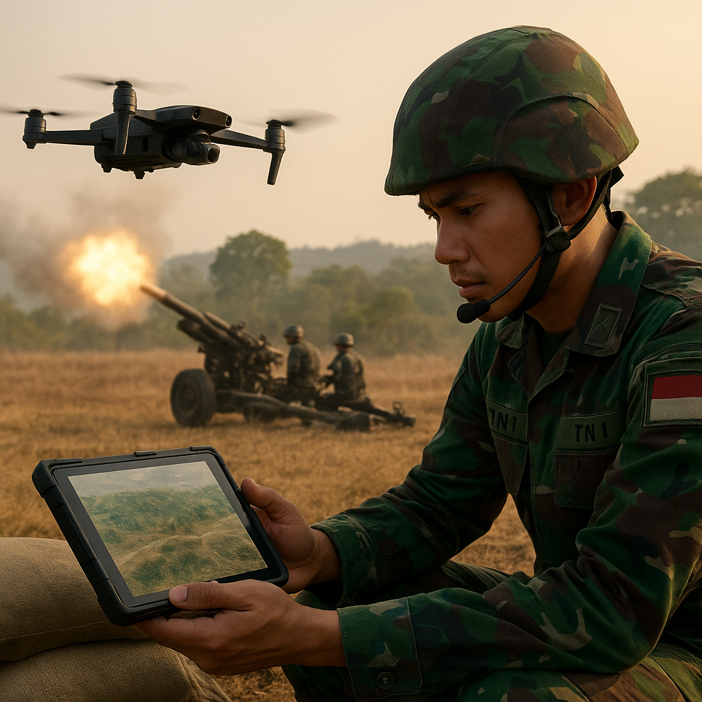 Doktrin Tempur TNI: Integrasi Baku Tembak Artileri Medan dengan UAV Pengintai