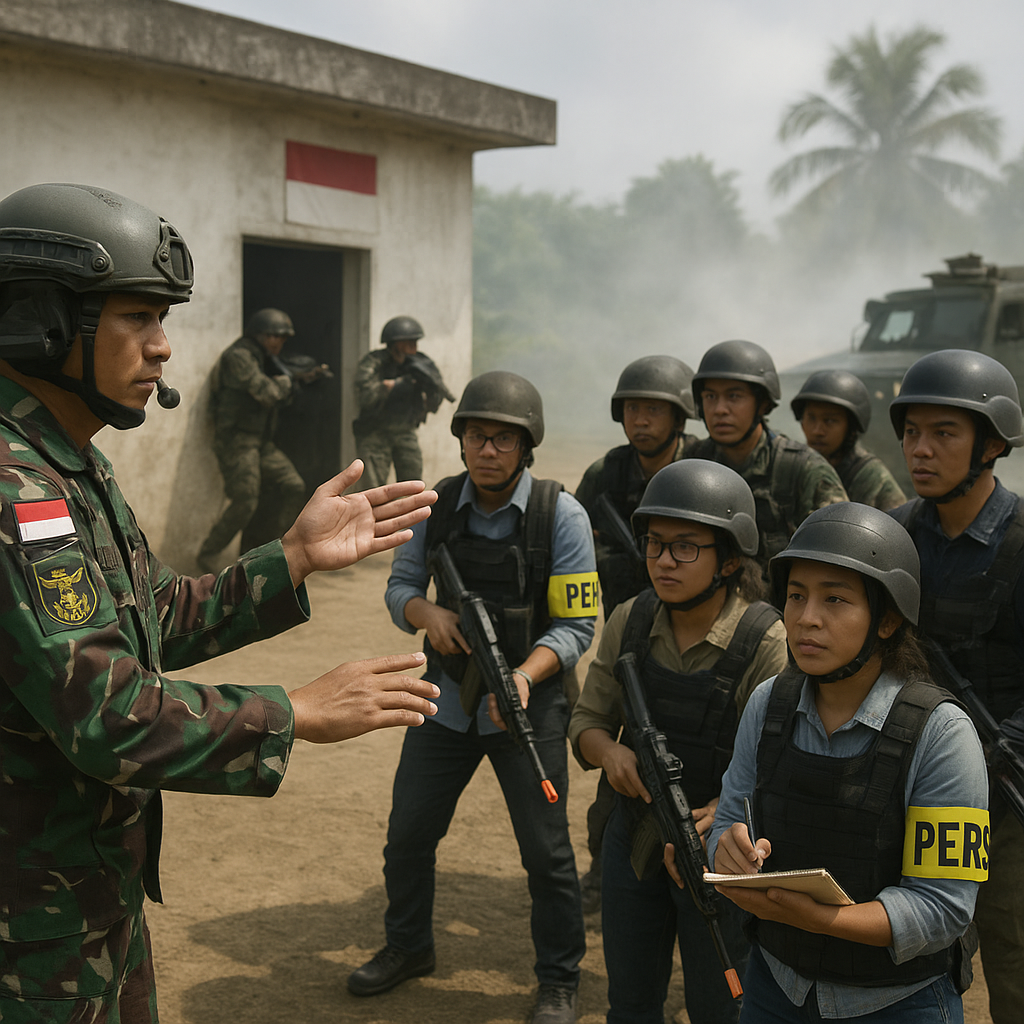 30 Jurnalis Ikuti Simulasi Tempur bersama Pasgat TNI AU