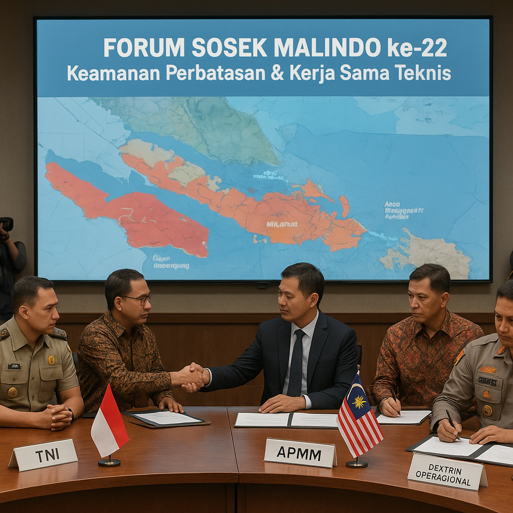 Forum Sosek Malindo ke-22 Digelar, Bahas Keamanan Perbatasan dan Kerja Sama Teknis