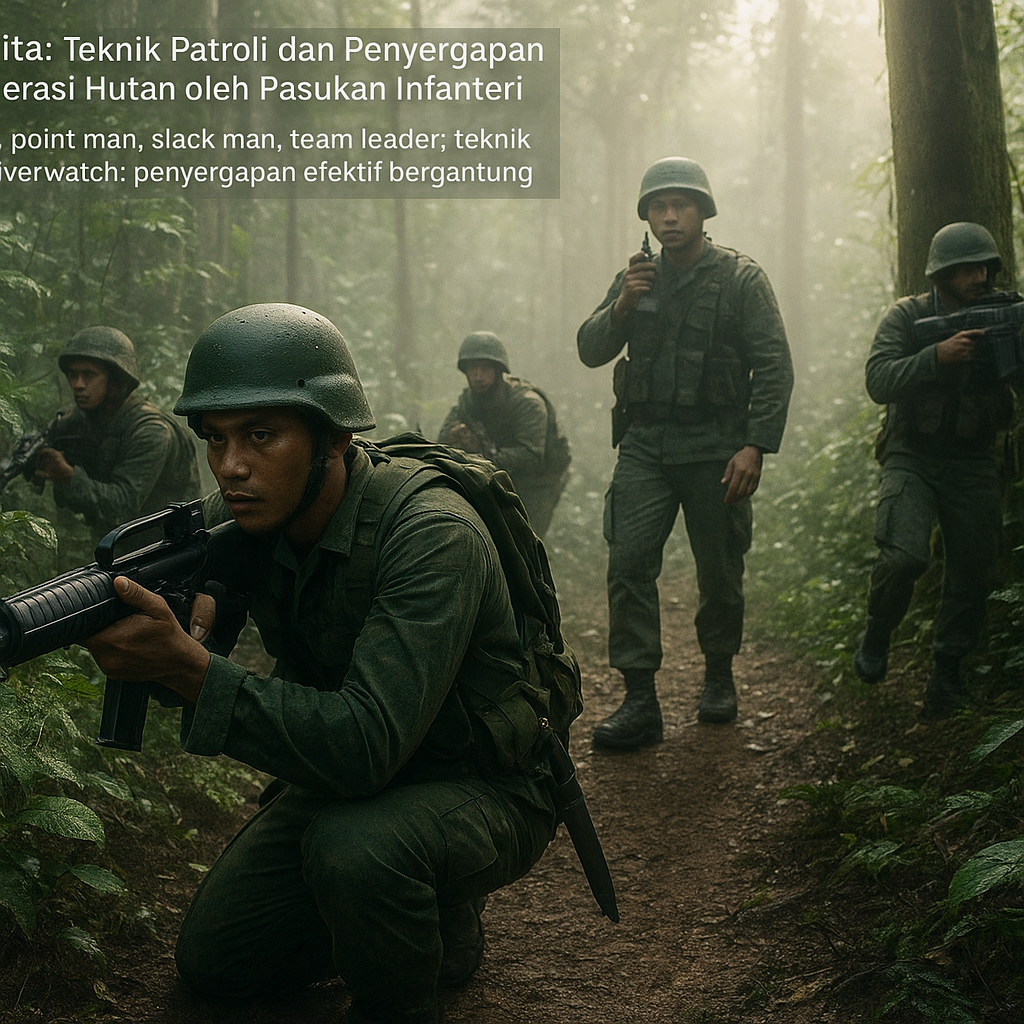 Teknik Patroli dan Penyergapan dalam Operasi Hutan oleh Pasukan Infanteri