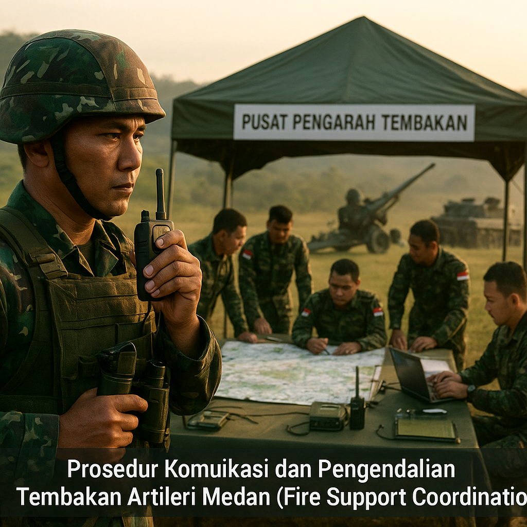 Prosedur Komunikasi dan Pengendalian Tembakan Artileri Medan (Fire Support Coordination)