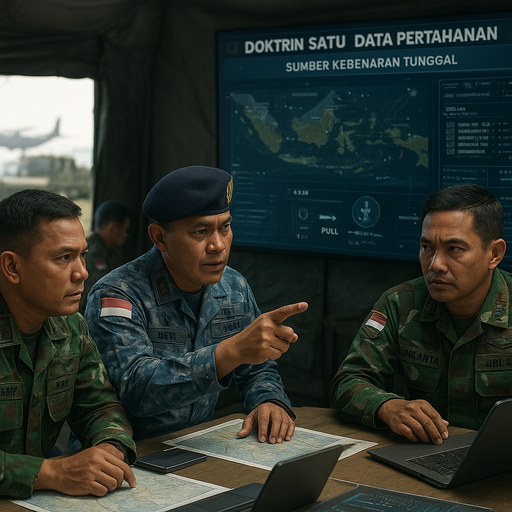 Penerapan Doktrin Satu Data Pertahanan dalam Latihan Operasi Gabungan TNI