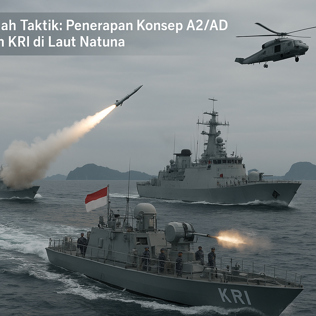 Bedah Taktik: Penerapan Konsep Anti-Access/Area Denial (A2/AD) oleh KRI dalam Latihan di Laut Natuna