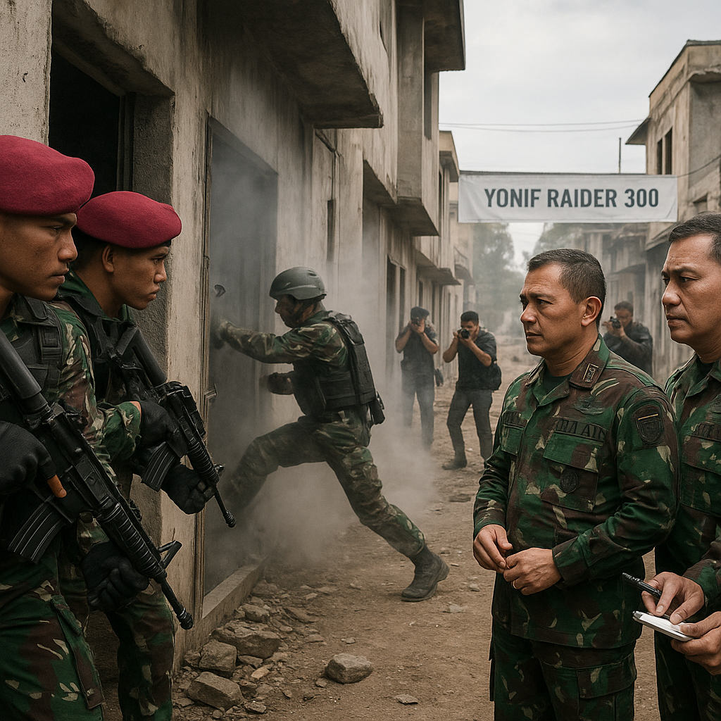 Kasad Tinjau Latihan Tempur Yonif Raider 300, Fokus pada Urban Warfare dan Close Quarter Battle