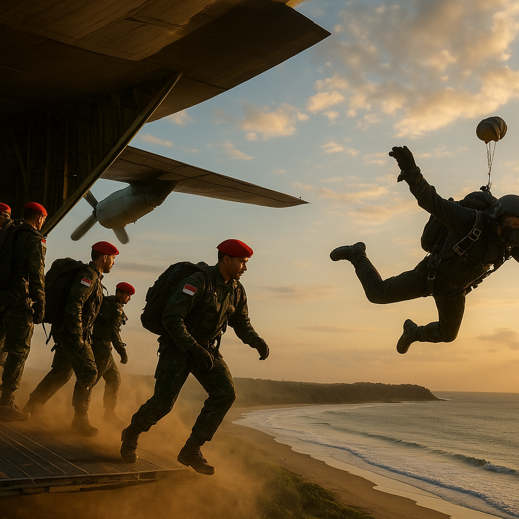 Serbu Bengkulu, Kopassus Terjunkan 78 Prajurit Lintas Udara