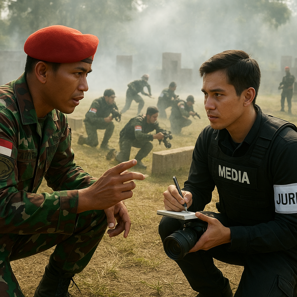 30 Jurnalis Uji Nyali di Simulasi Tempur Bersama Pasgat TNI AU