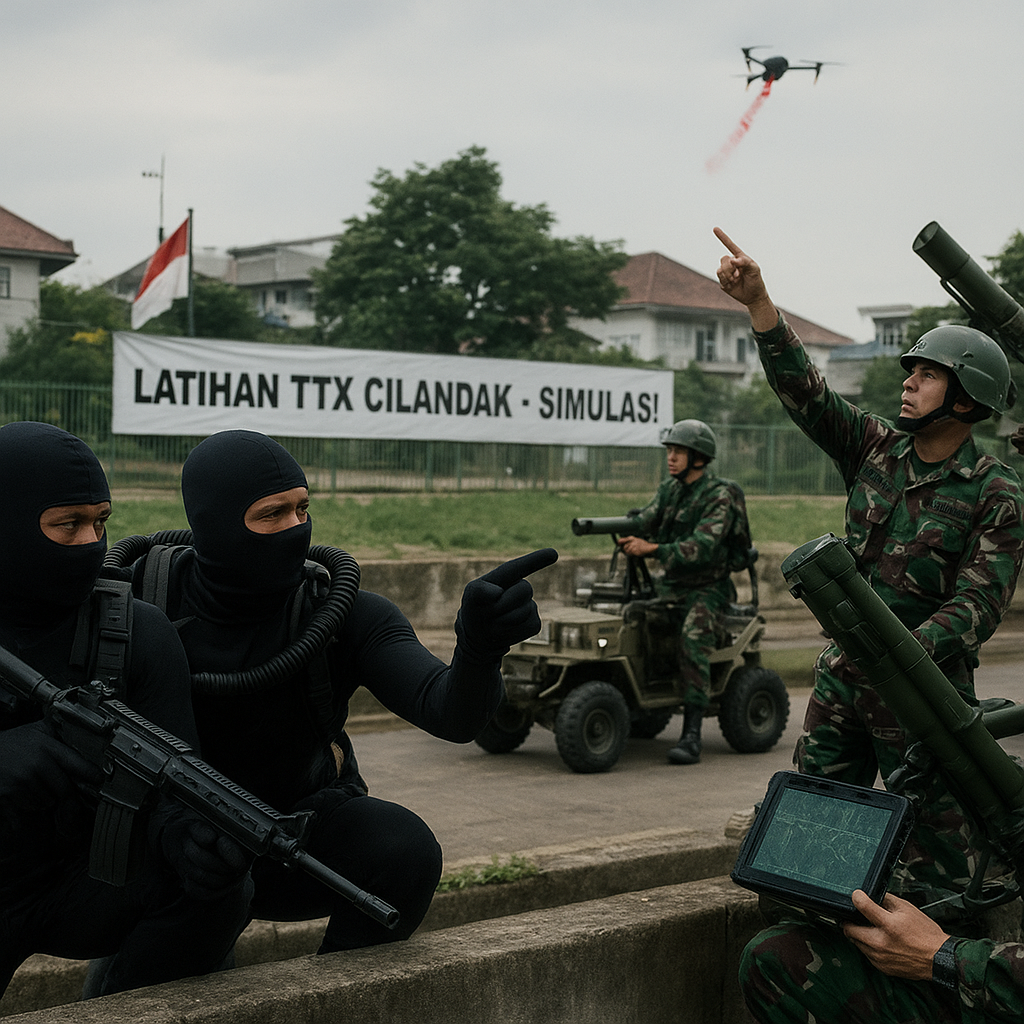 Skenario Sabotase Kopaska vs Pertahanan Udara Marinir di Cilandak