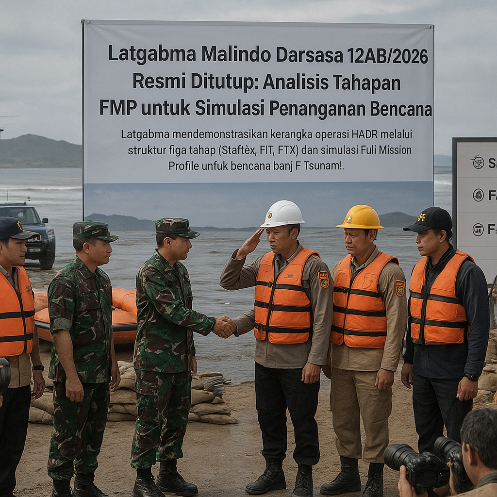 Latgabma Malindo Darsasa 12AB/2026 Resmi Ditutup: Analisis Tahapan FMP untuk Simulasi Penanganan Bencana