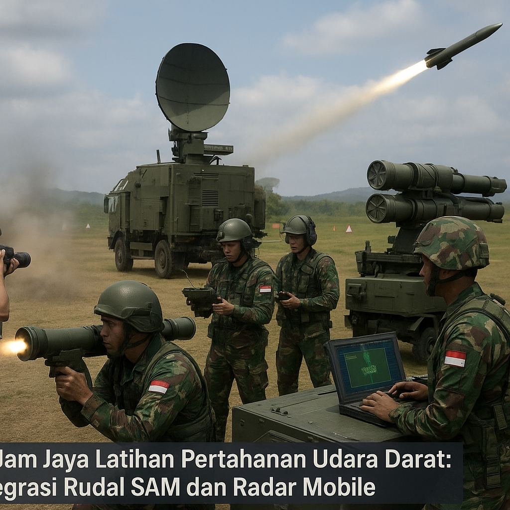 Kodam Jaya Latihan Pertahanan Udara Darat: Integrasi Rudal SAM dan Radar Mobile
