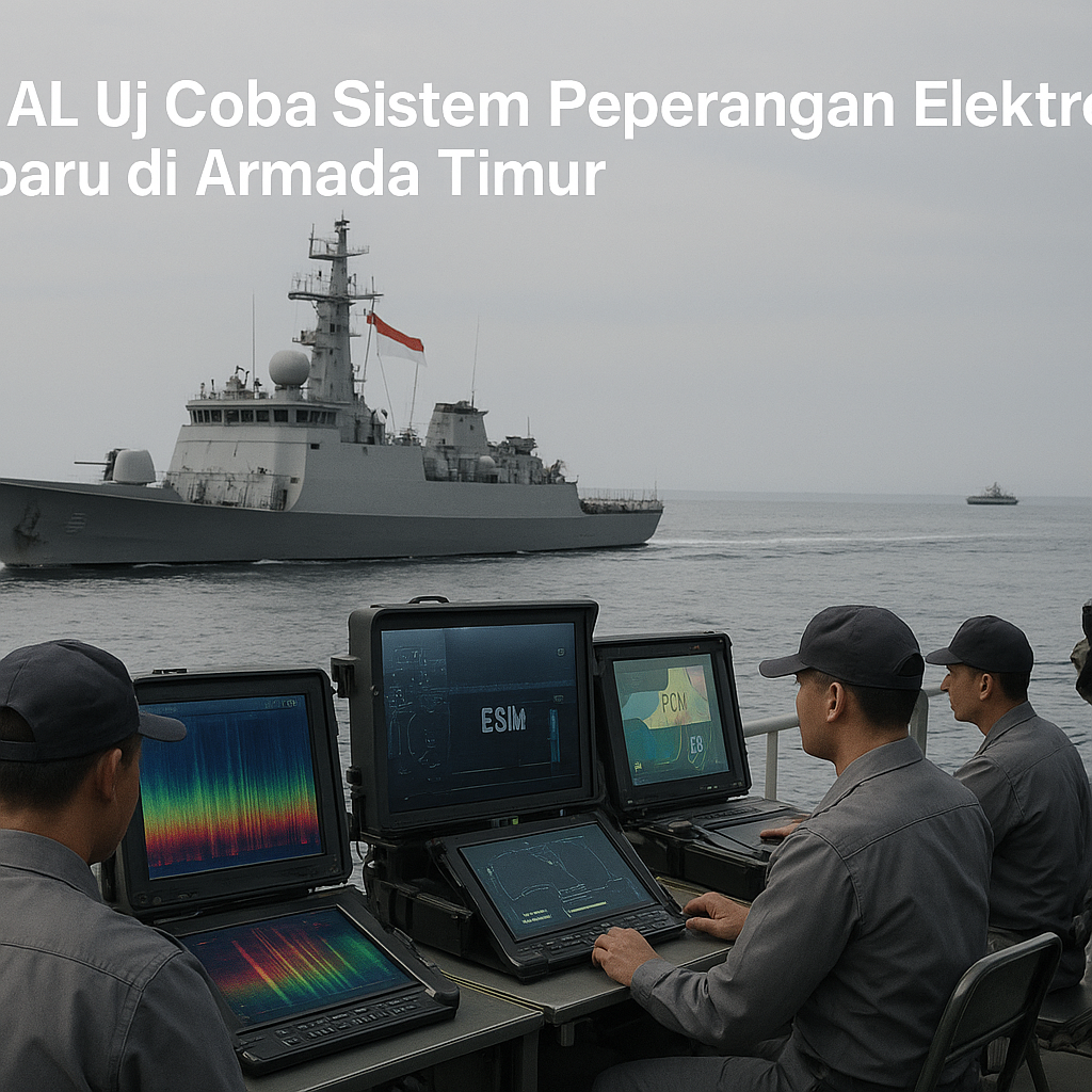 TNI AL Uji Coba Sistem Peperangan Elektronik Terbaru di Armada Timur