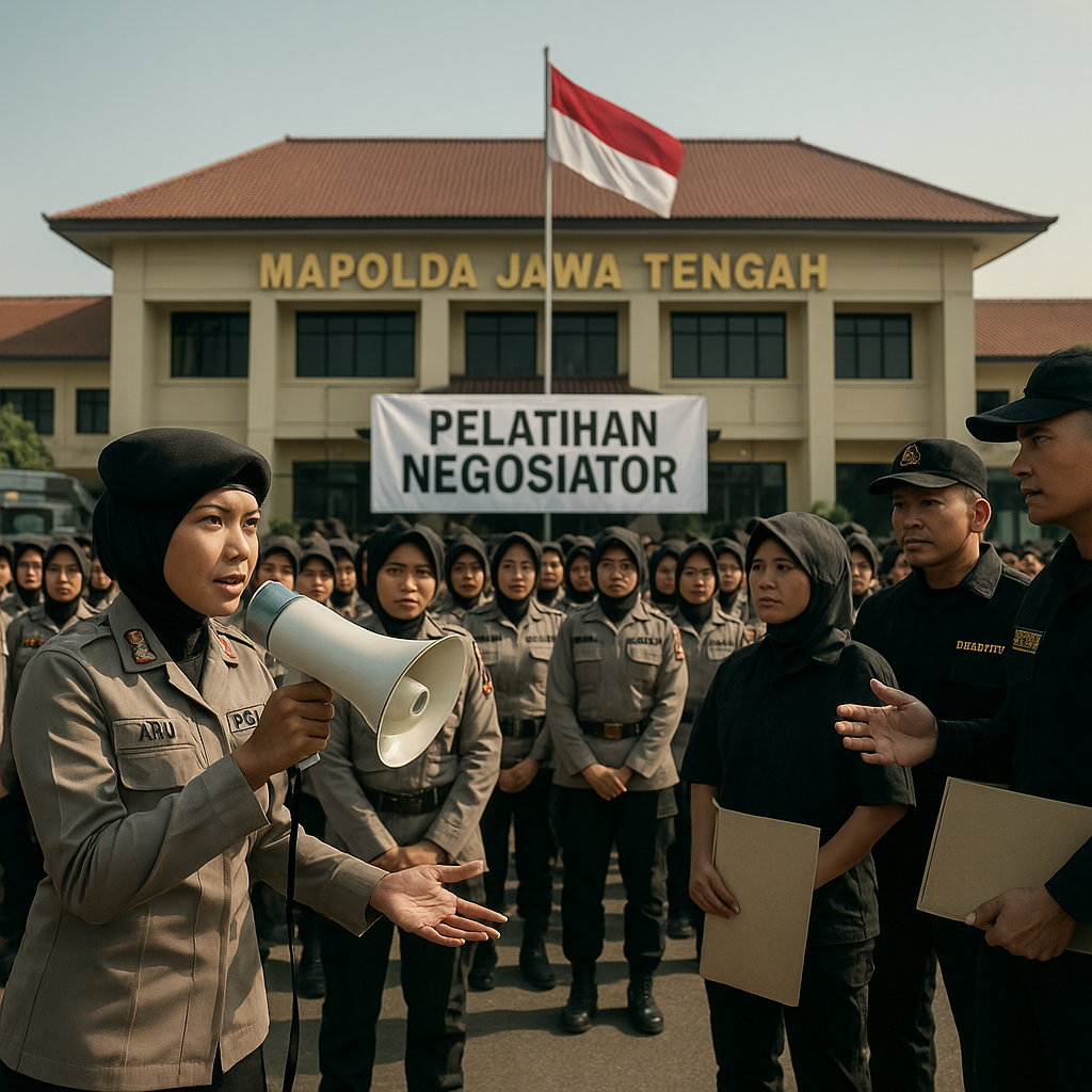 Ratusan Polwan Dilatih Jadi Negosiator, Siap Redam Pendemo di Jateng