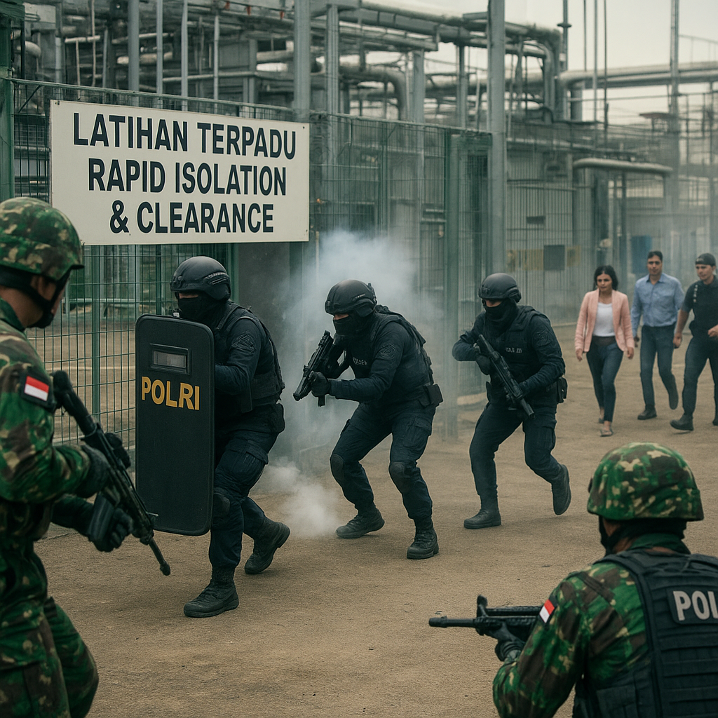 Latihan Terpadu TNI-Polri dalam Penanganan Ancaman Terorisme di Objek Vital Nasional: Skema 'Rapid Isolation & Clearance'