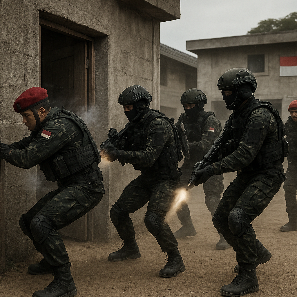 Kopassus Latih Raid Tactics di Pusat Pendidikan Pasukan Khusus Batujajar