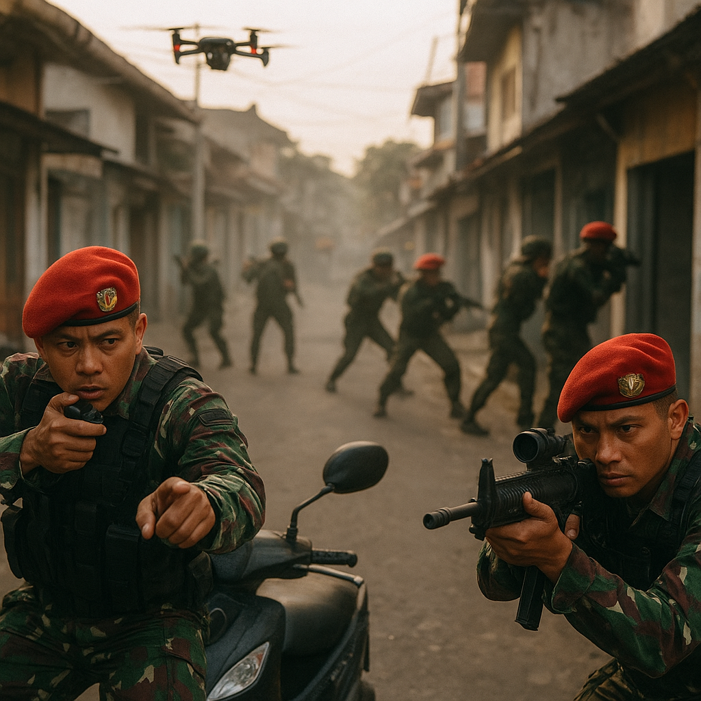 Pasukan Khusus TNI AD Latih Teknik Penyergapan Urban di Bandung