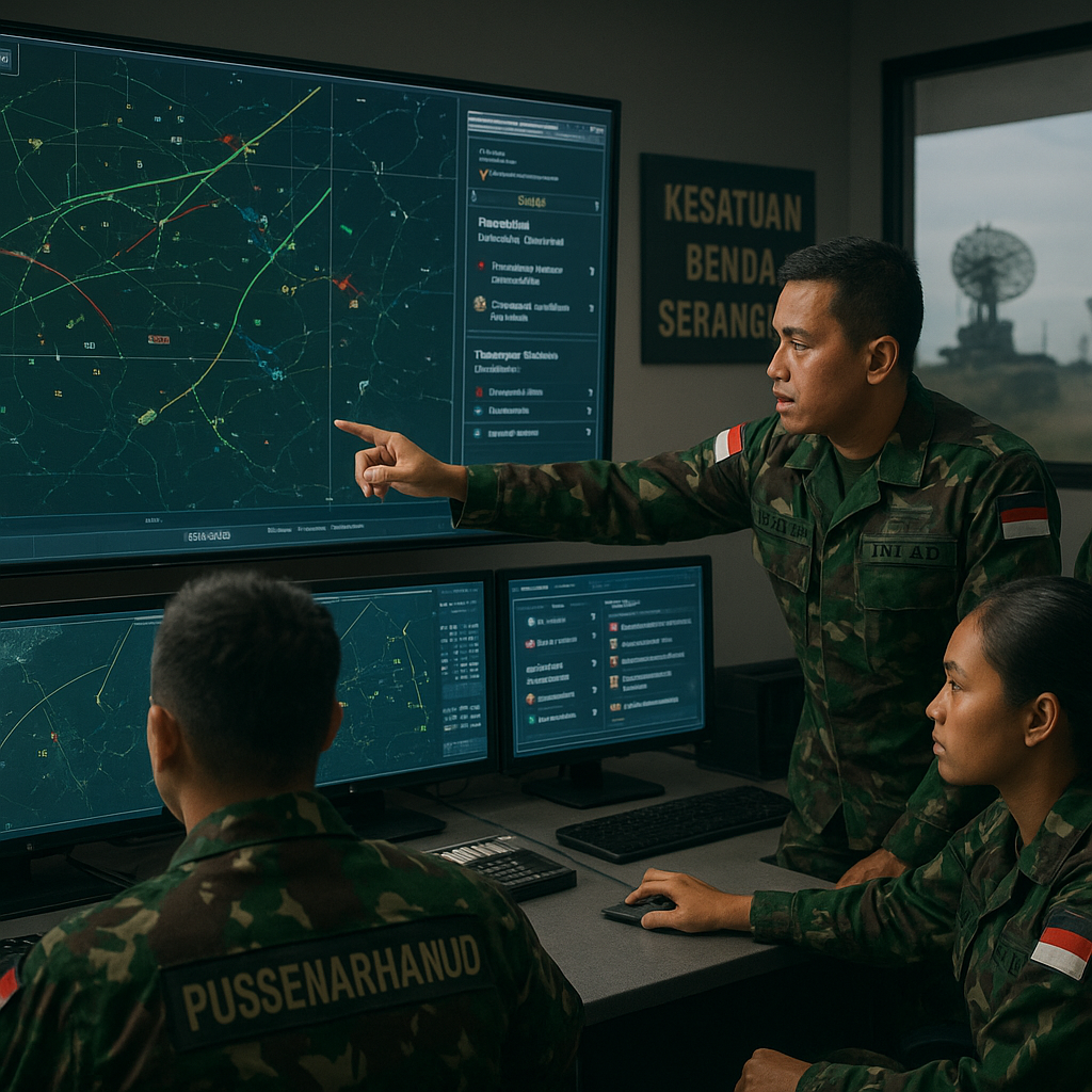 Pussenarhanud TNI AD Latih Integrasi Sistem Pertahanan Udara Multi-Lapis
