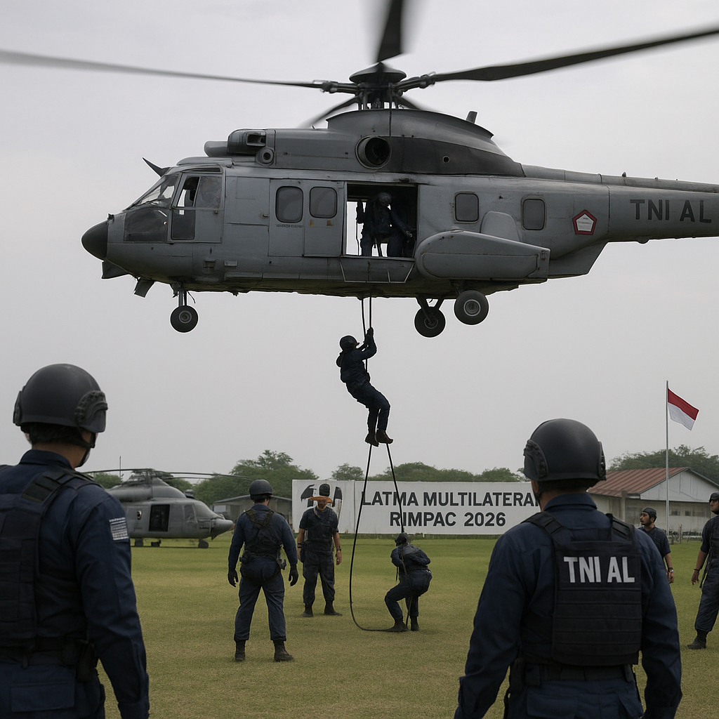 Prajurit TNI AL Latih Mobilitas Udara dan Fast Rope Persiapan RIMPAC 2026