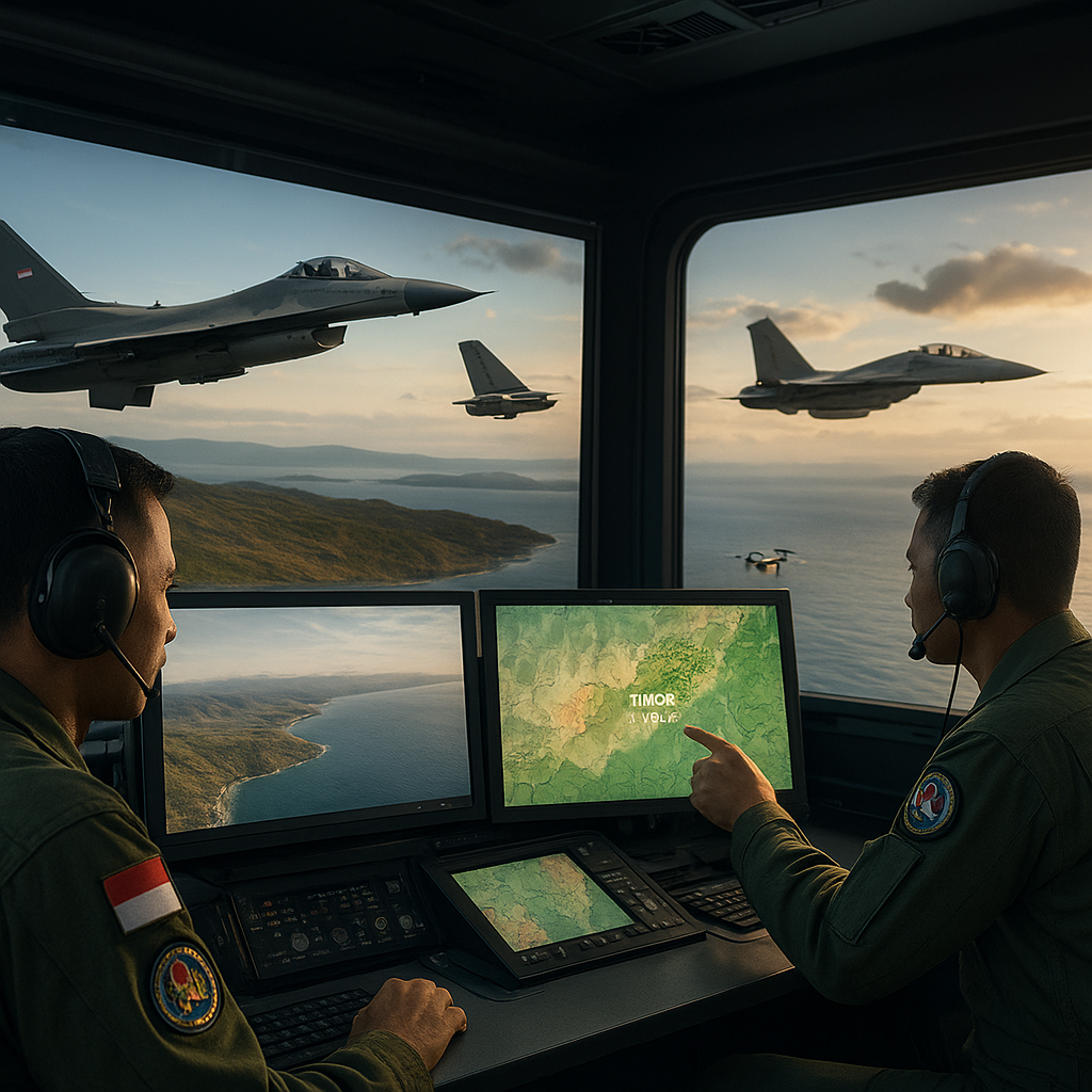 TNI AU Latihan Operasi Gabungan Udara di Timor Timur dengan Simulator Realistis