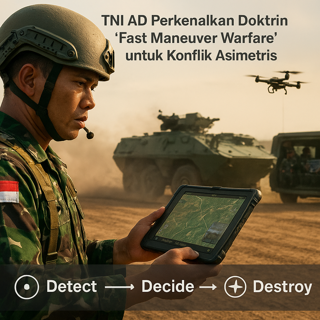 TNI AD Perkenalkan Doktrin 'Fast Maneuver Warfare' untuk Konflik Asimetris