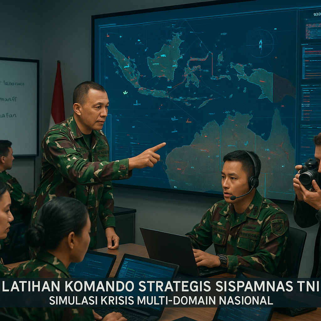 Latihan Komando Strategis Sispamnas TNI: Simulasi Krisis Multi-Domain Nasional