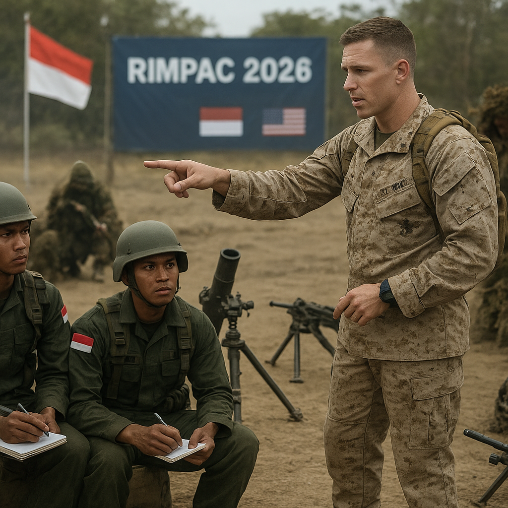 Belajar Mortir dan Kamuflase dari Instruktur Marinir AS, Begini Latihan Marinir Indonesia di RIMPAC 2026
