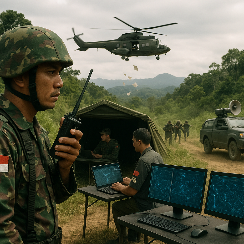 Penerapan Doktrin 'Hybrid Warfare' dalam Latihan TNI di Perbatasan Papua