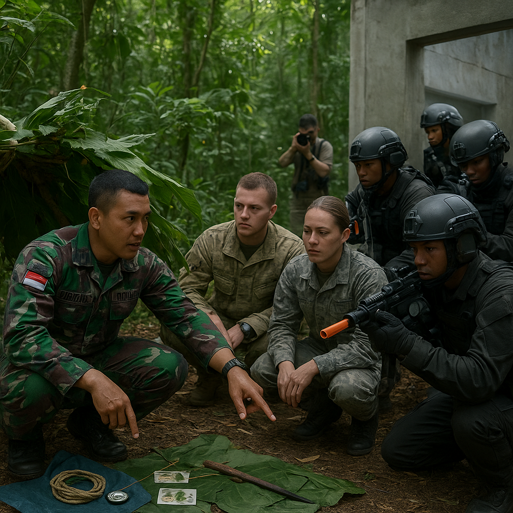 Marinir TNI AL Ajarkan Teknik Jungle Survival dan Ikuti Latihan CQB di RIMPAC 2026