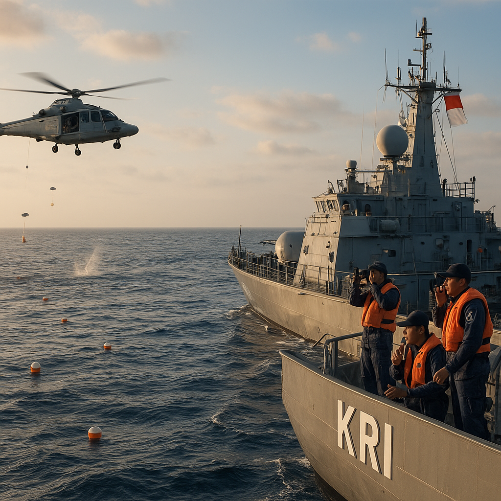 Simulasi Penanganan Ancaman Kapal Selam oleh KRI di Perairan Laut Jawa: Prosedur Deteksi hingga Engagemet