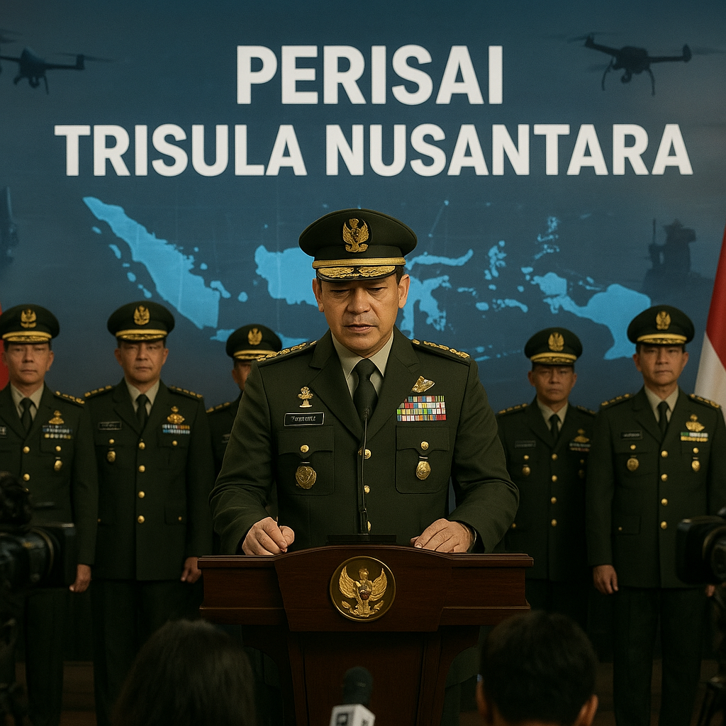 Panglima TNI Pimpin Pengesahan Doktrin 'Perisai Trisula Nusantara', Tegaskan Adaptasi Hadapi Perang Modern